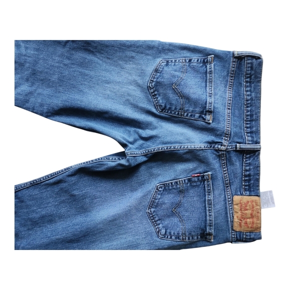 Men's Levis Blue Jeans Straight Leg 34 x 32 - Picture 3 of 10